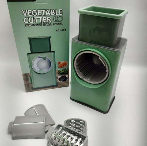 Многофункциональная овощерезка Vegetable Сutter / Механический слайсер с тремя насадками